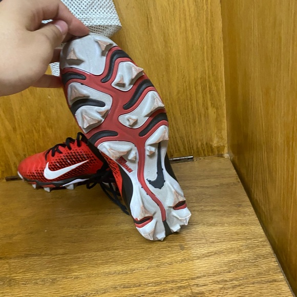 Red Nike Alpha Football Cleats Size 11.5 - Picture 3 of 3